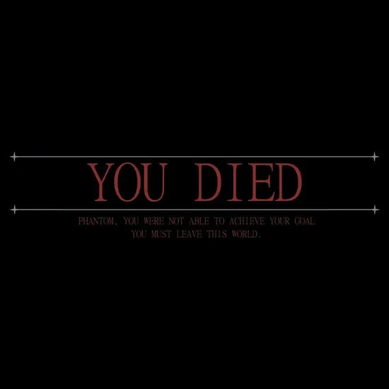 Dark Souls "You Died" Screen