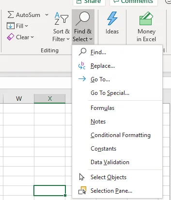 data validation in Excel