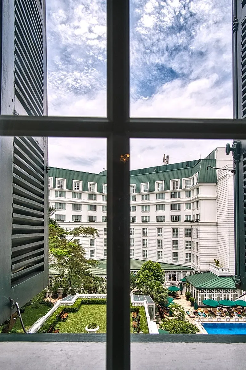Metropole Hanoi Hotel window view