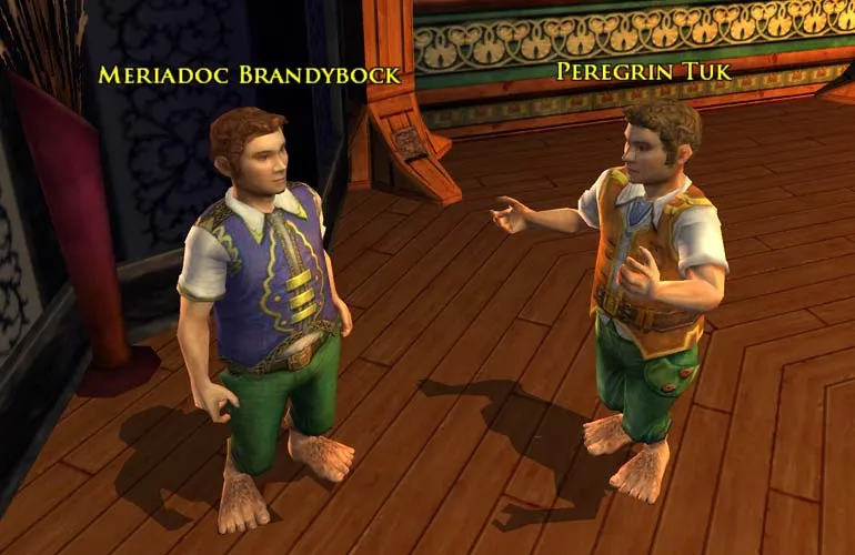 Merry und Pippin in Herr der Ringe Online, © by Turbine