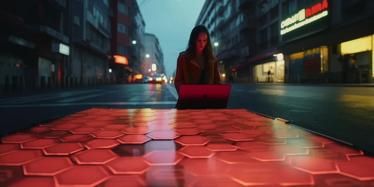 ackza_woman_in_street_with_red_hexagon_honeycomb_laptop_._gian_90da73ee-edf3-4846-85b4-35e2b38f1eec.png