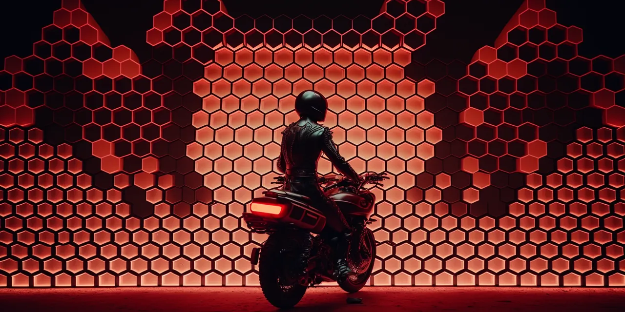 ackza_a_motorcycle_with_red_hexagon_honeycomb_paint_job_cinema_d4f30aa2-4d4c-4b94-a2ae-0dfb04102773.png