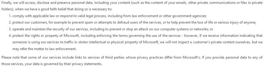 Microsoft User agreement disclosure of data.jpg