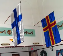 Flags of Åland and Finland