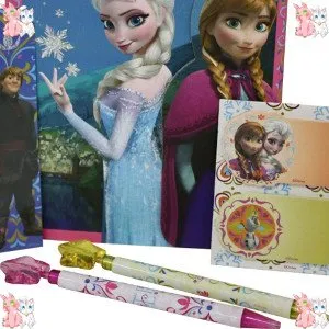 Aquí tienes la Agenda Frozen con accesorios, que tiene muy buen precio