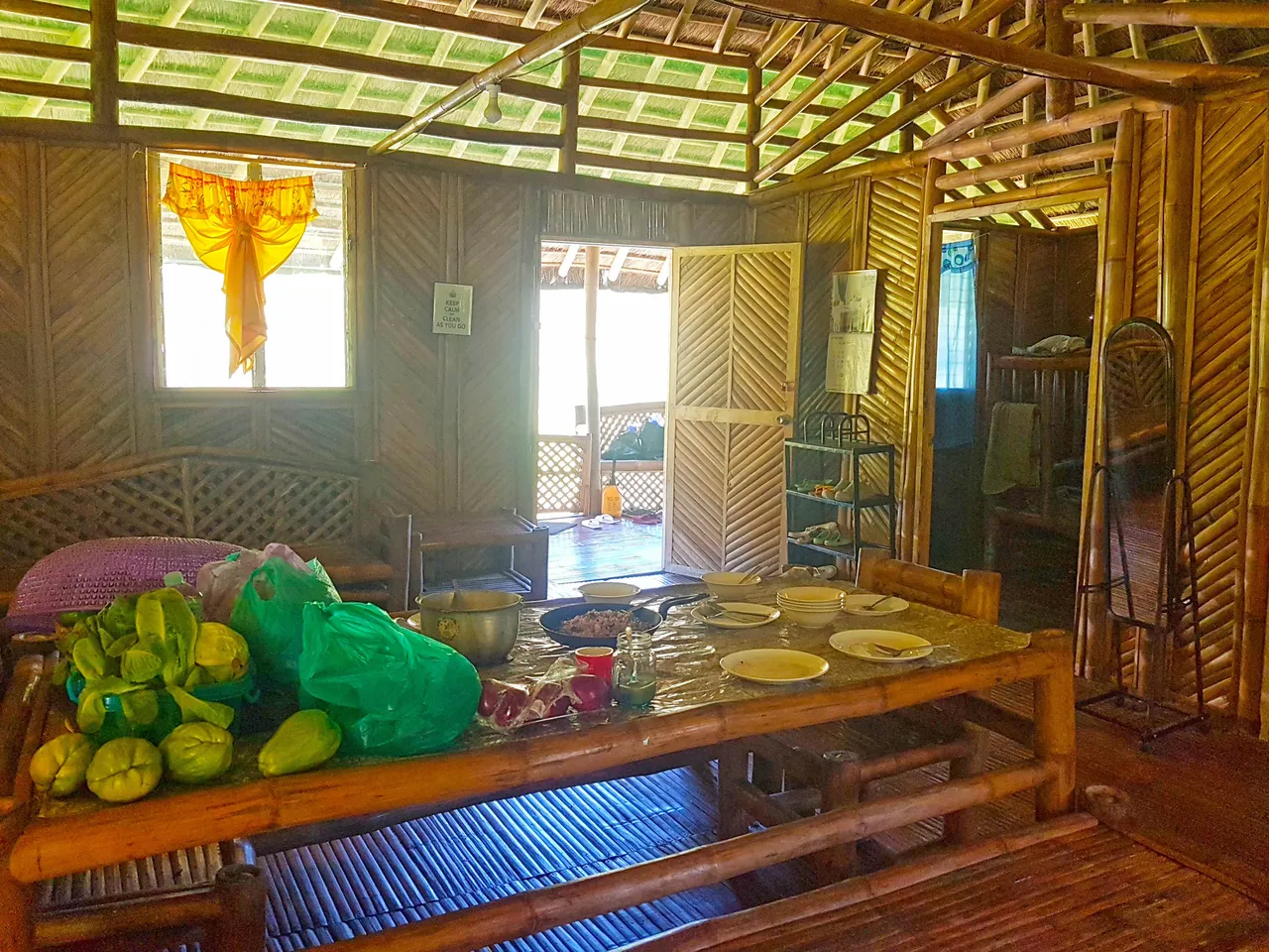 Inside the 2-Bedroom Hut where conversations are made