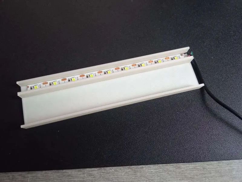 LED bar with LEDs and cable