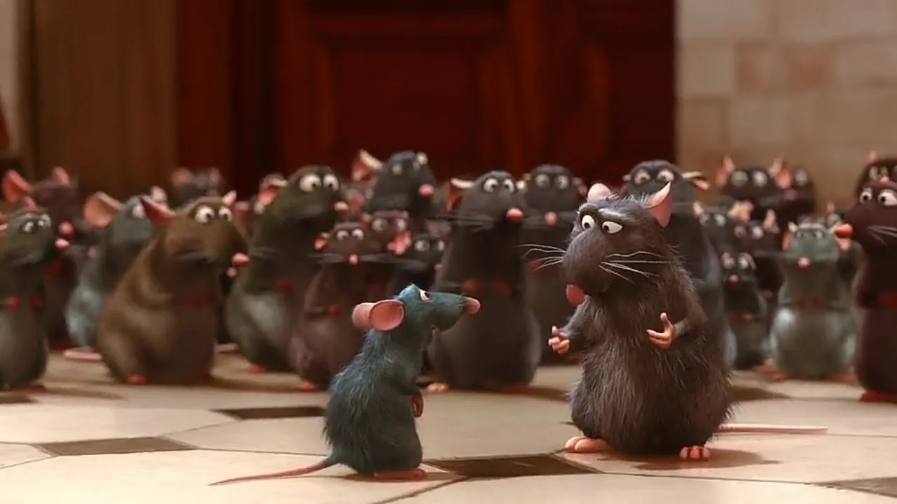 A review of "Ratatouille" a film about cooking and (above all) acc...