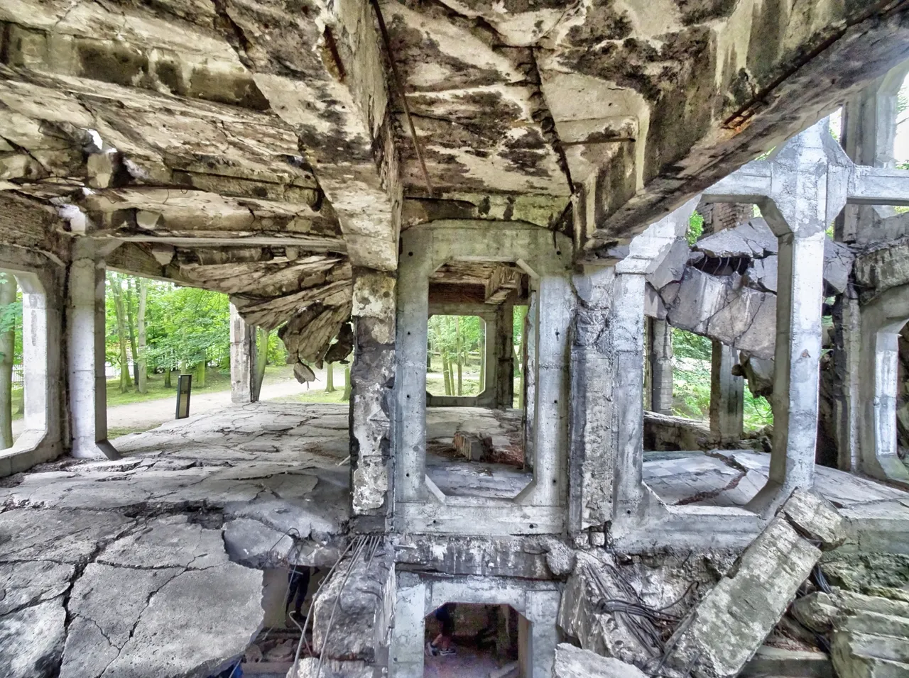 Inside the ammunition depot