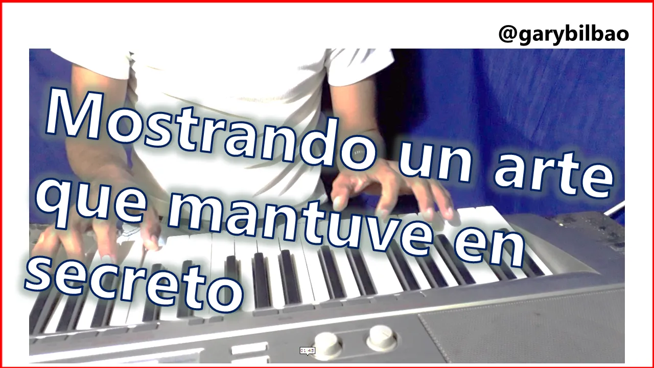 Me grabo tocando piano por primera vez