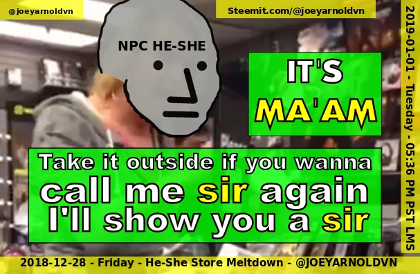 gamestop he she misgendered freakout