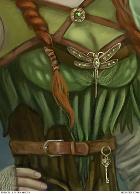 Priscilla Hernandez Green Fairy drawing detail - by Priscilla Hernandez (yidneth.com).jpg