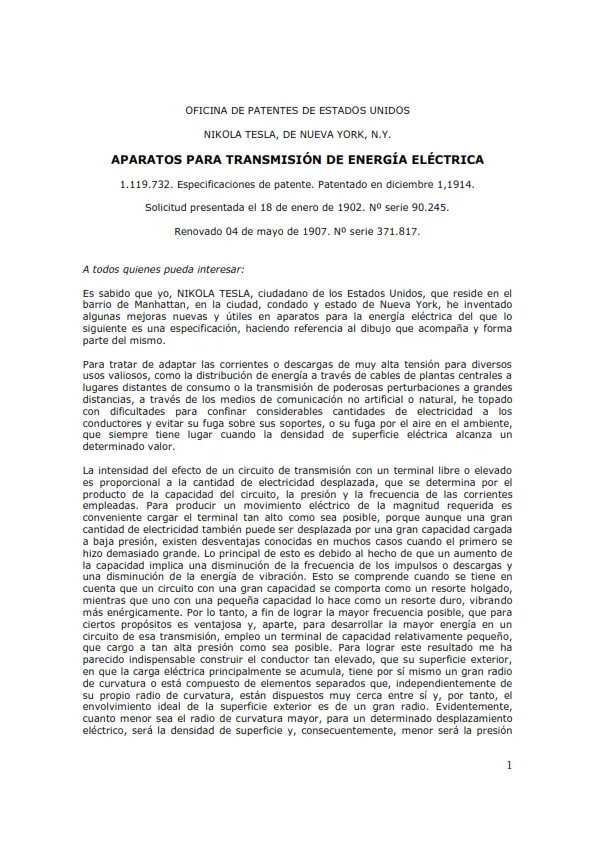 01 - TESLA - 01119732 (APARATOS PARA TRANSMISIÓN DE ENERGÍA ELÉCTRICA)_001.png