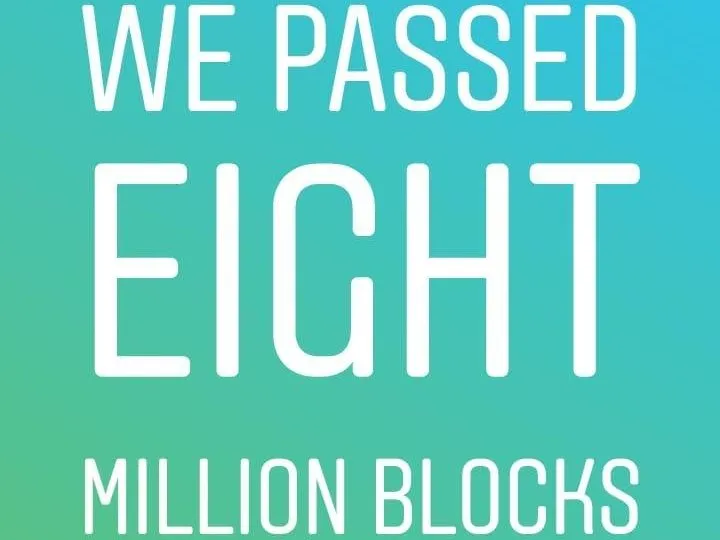 Emerald Crypto passes the 8 Mio Block mark