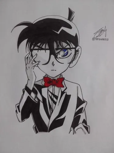 Anime Drawing "Detective Conan"