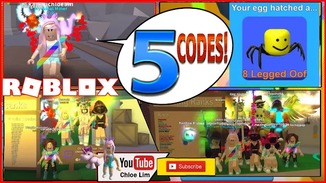 Roblox Mining Simulator Gameplay! 5 CODES and NEW CRYSTAL CAVERN WORLD!