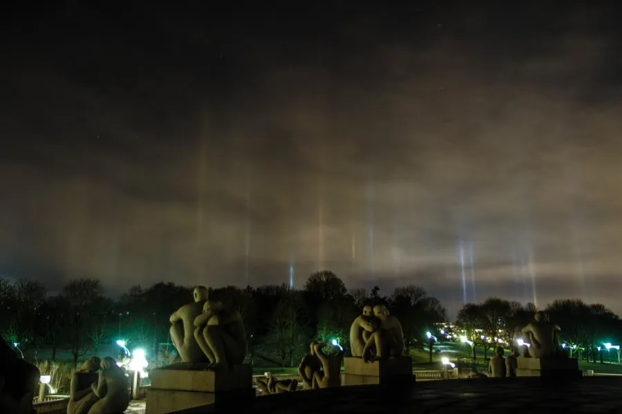 light pillars by Shadi Alzaghari on 500px.com