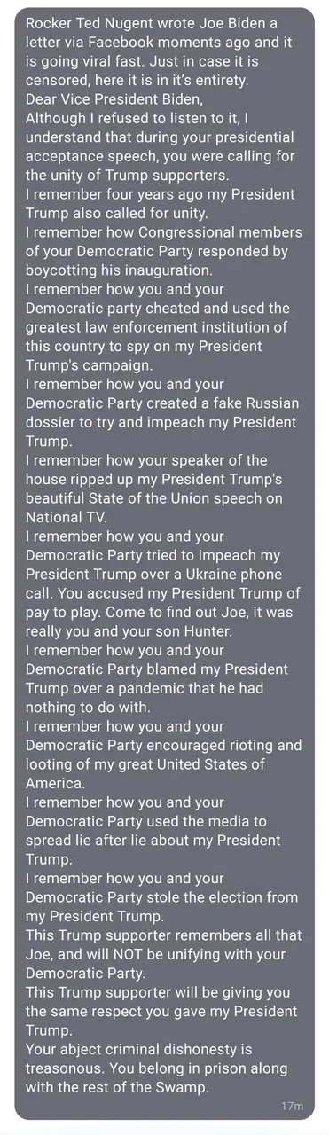 you belong in prison - Ted Nugent letter - 4thJan21.png