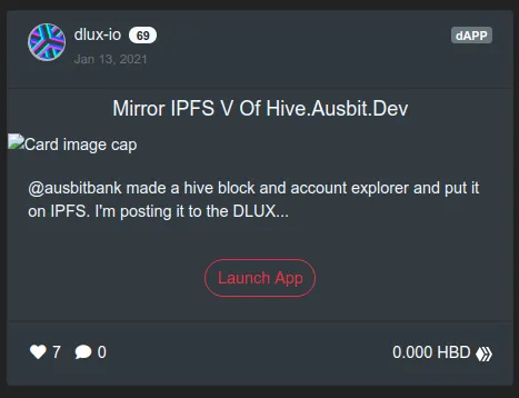 dApp post on dlux.io