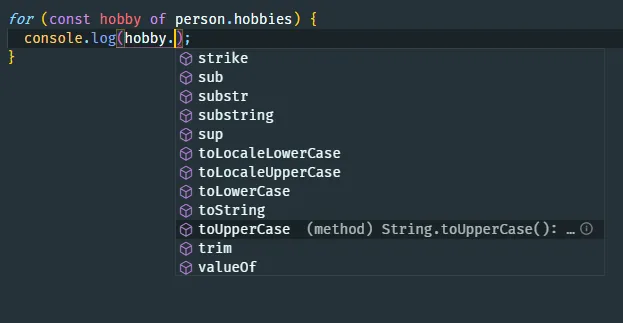 Support for string methods