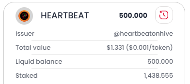 HEARTBEAT STATS AFTER STAKING