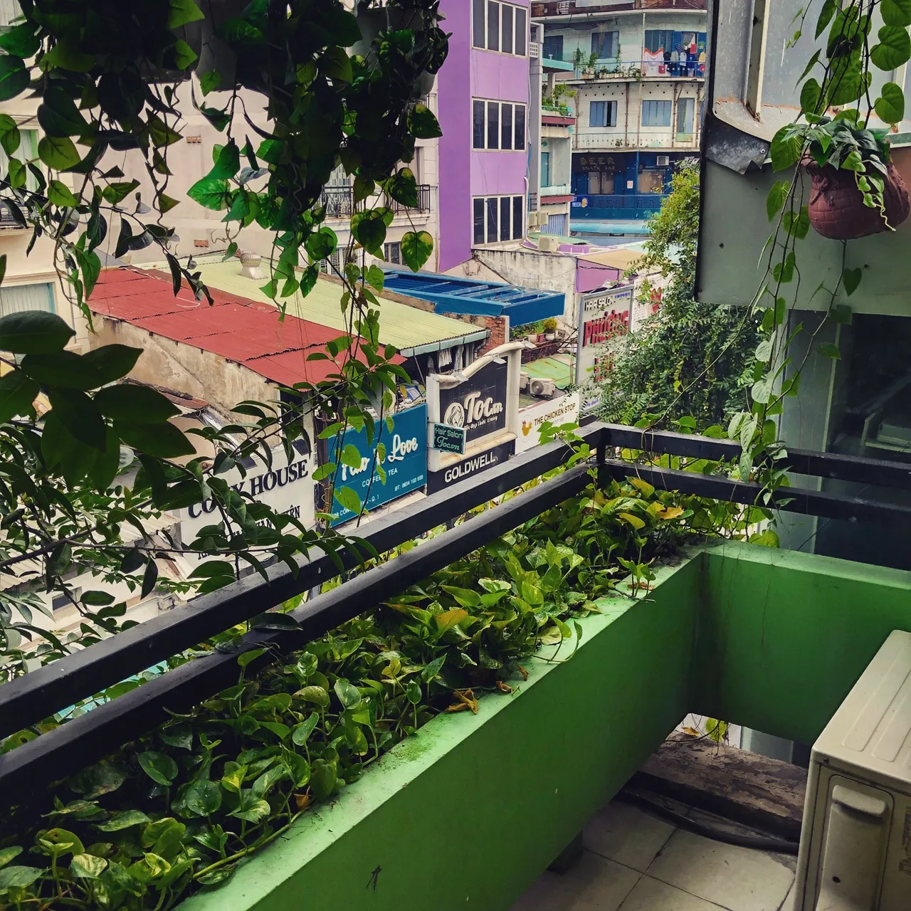 View from my apartment at the bottom of Bui Vien Street