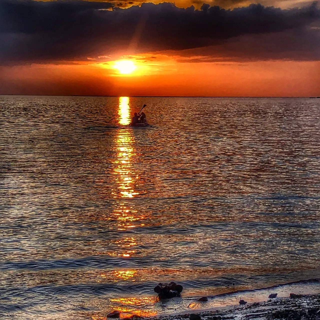 Sunset view from Freeway Bar in Koh Phangan, Thailand