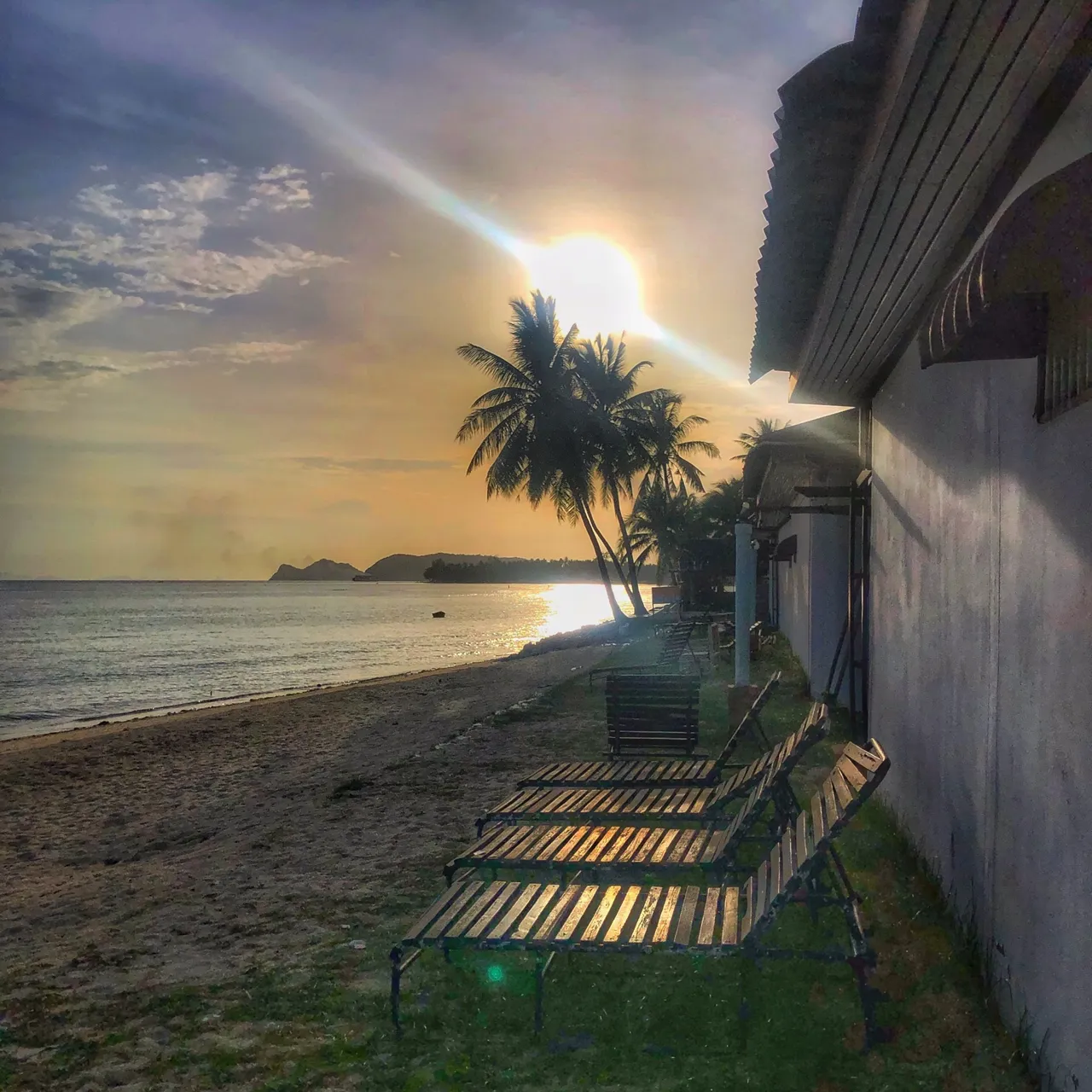 Sunset from the Relax Beach Resort in Koh Phangan