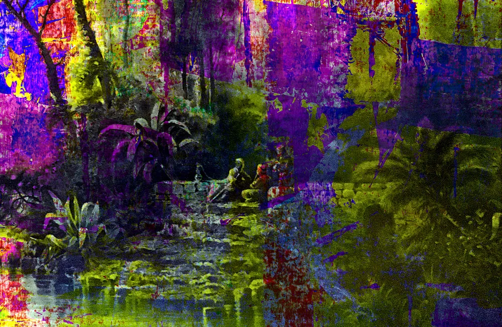 Peter Heckmann Art - Romantic Dream Escapes - Relaxing In A Beautiful Mediterranean Garden.jpg
