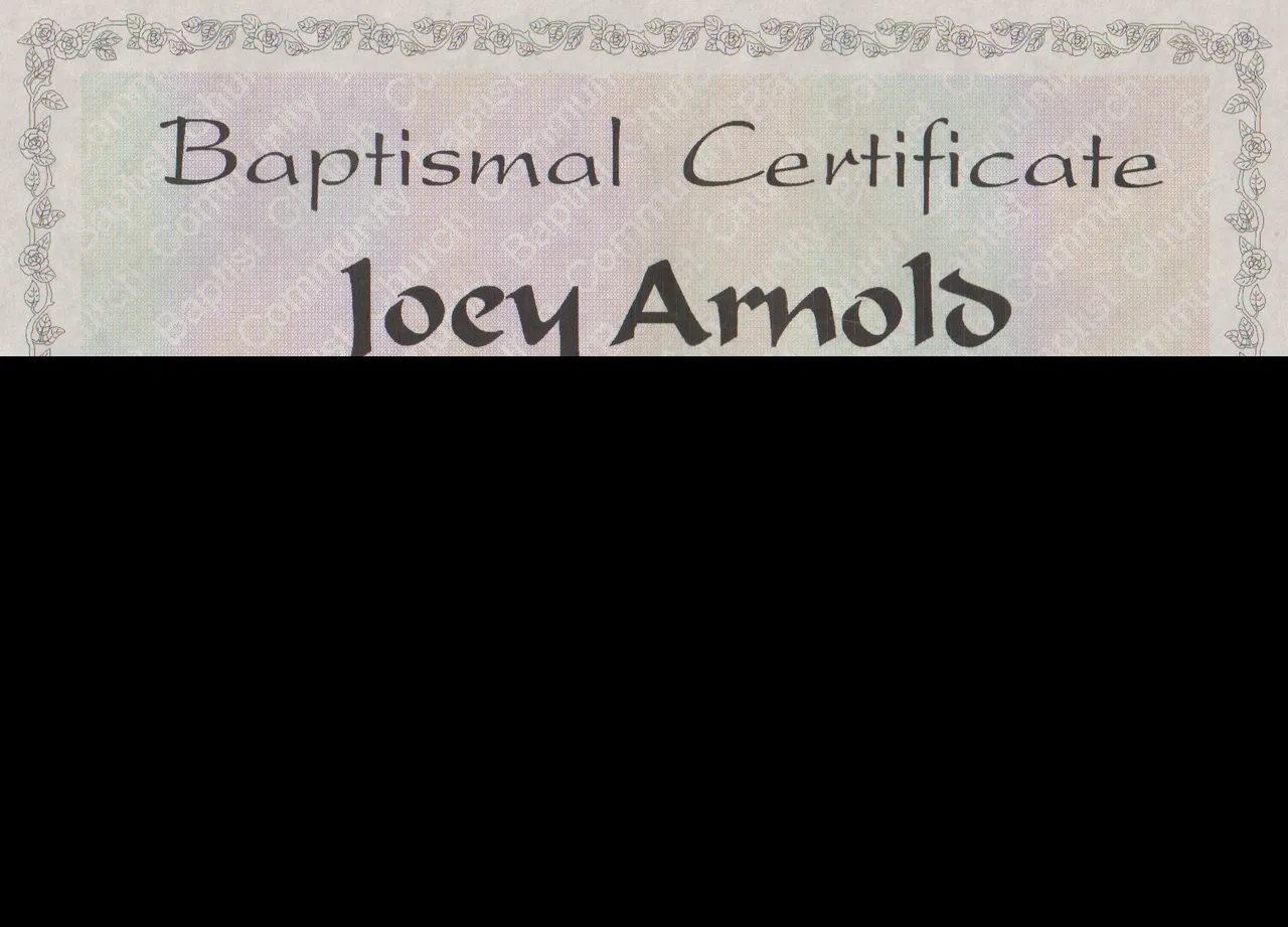 1998-07-19 - Sunday - Baptism at CCBC - Joey Arnold was baptized by Pastor Dan Kennedy ok.png