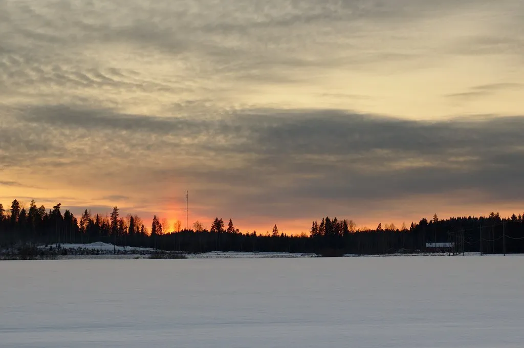 Sunset in Siikaniemi