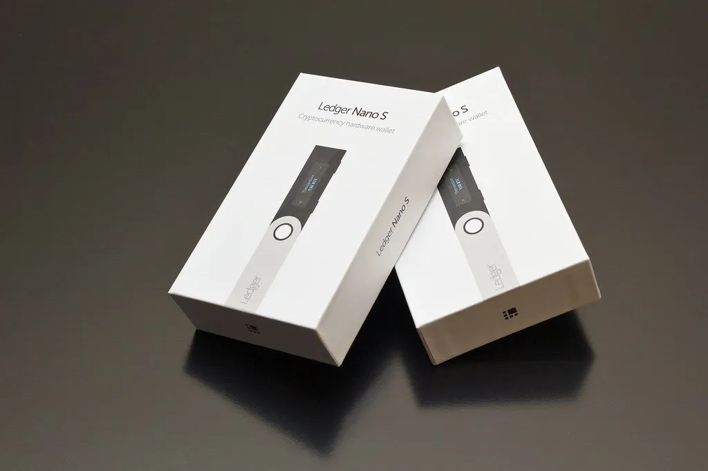 Ledger Nano S boxes.