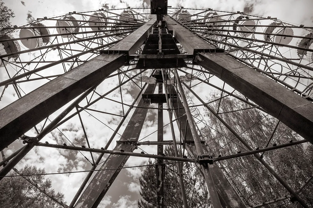 Ferrous ferris wheel. Pripyat