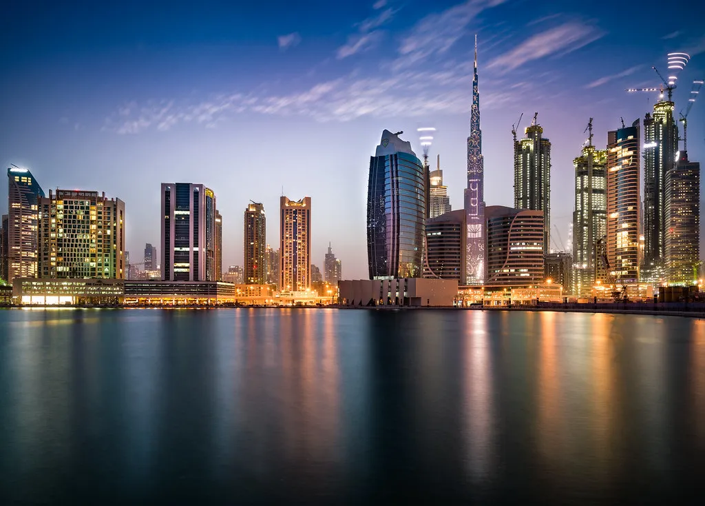 Burj Khalifa Blue Hour Illumination (explored)