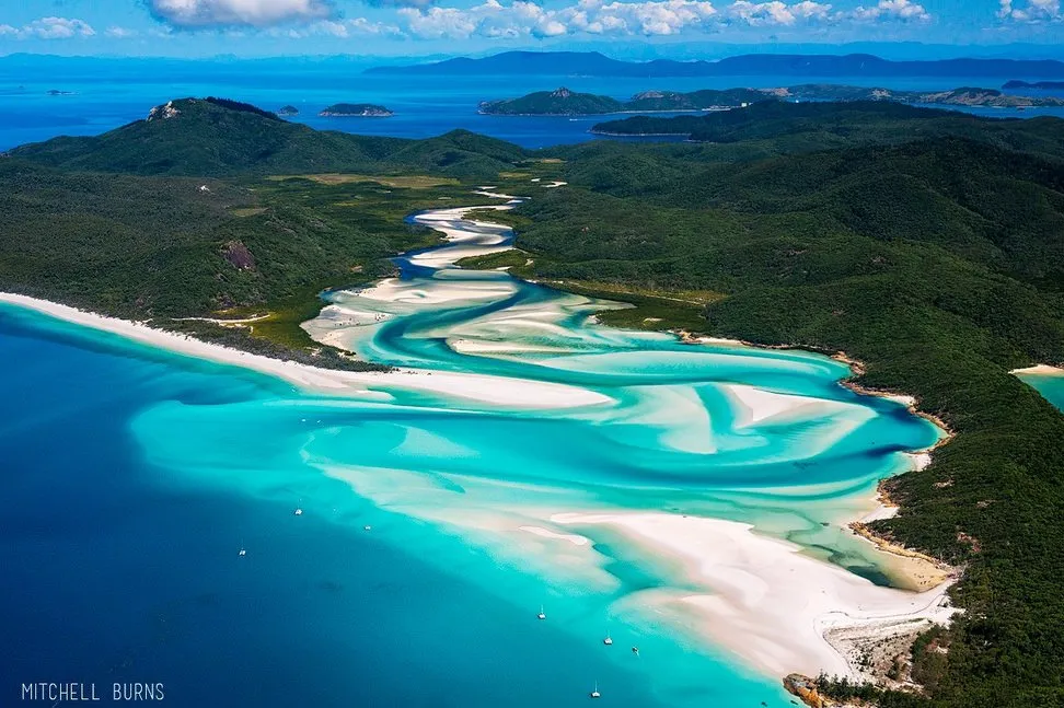 Whitehaven Beach in Whitsunday Island, Australia: one of the world's most beautiful beaches