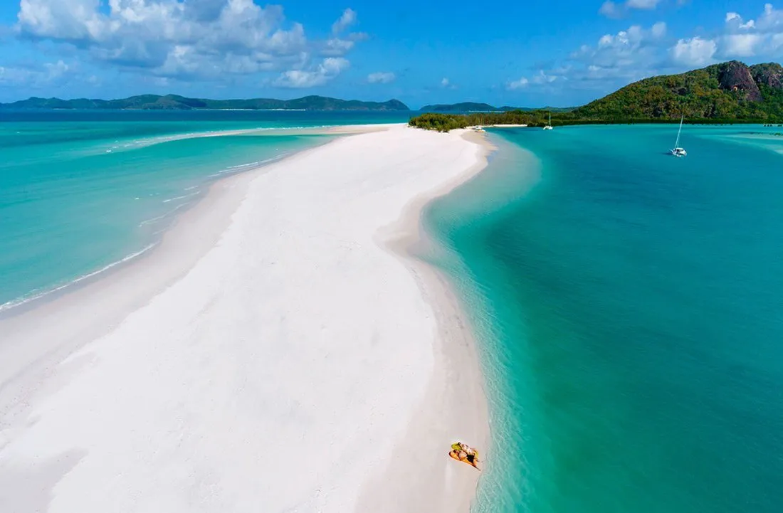 Whitehaven Beach in Whitsunday Island, Australia: one of the world's most beautiful beaches