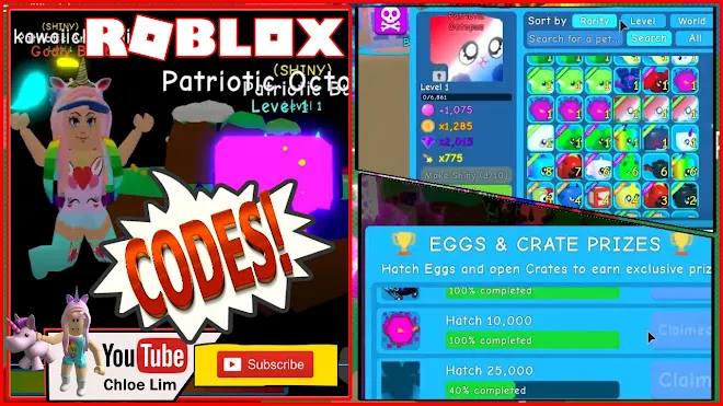 Roblox Bubble Gum Simulator Gameplay! Codes! Limited time 4th July Egg! Got a few Octopus!