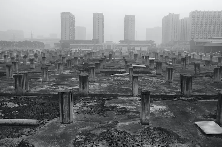 Abandoned construction site
