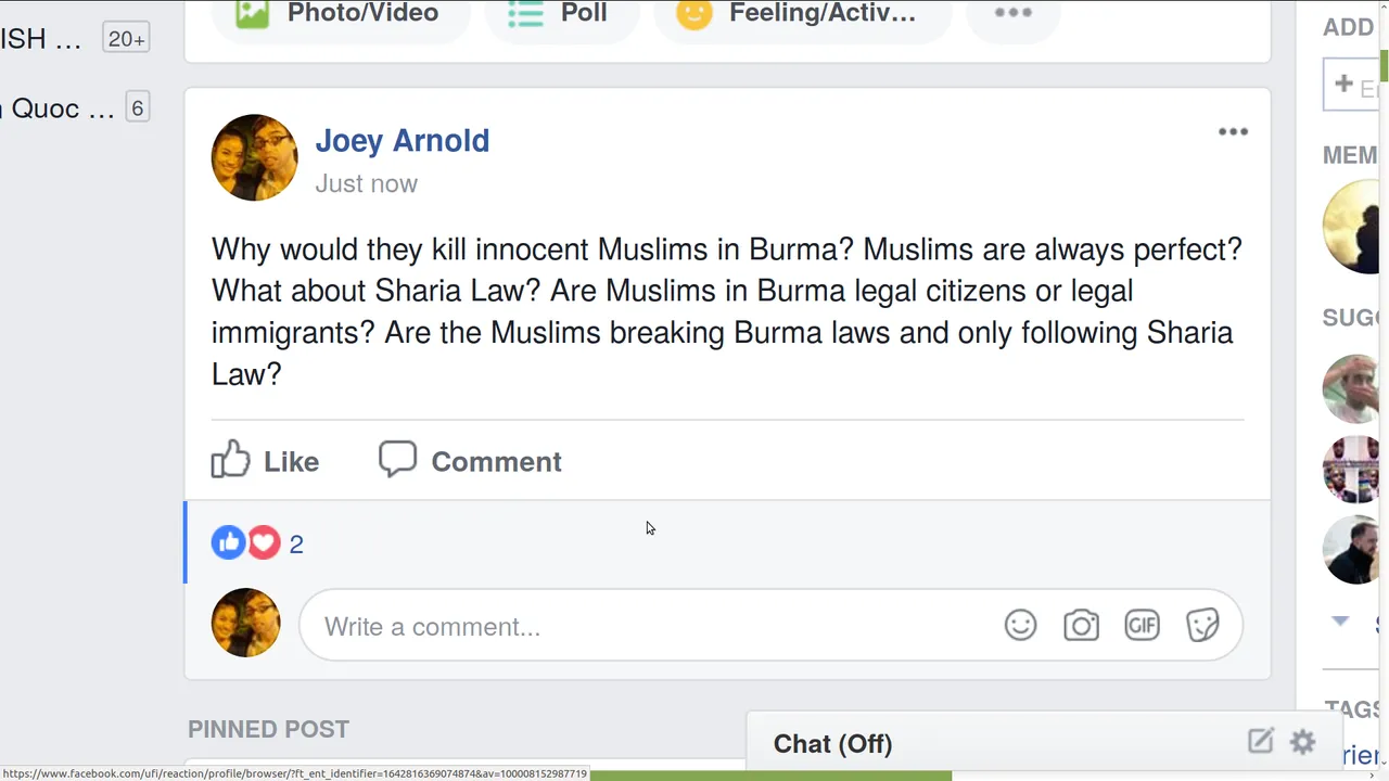 WHY KILL MUSLIMS IN BURMA MAYBE BECAUSE THEY ILLEGAL AND BREAK BURMA LAW FOR SHARIA POST IN ENG GROUP ON FB 2017-09-06 WEDNESDAY.png
