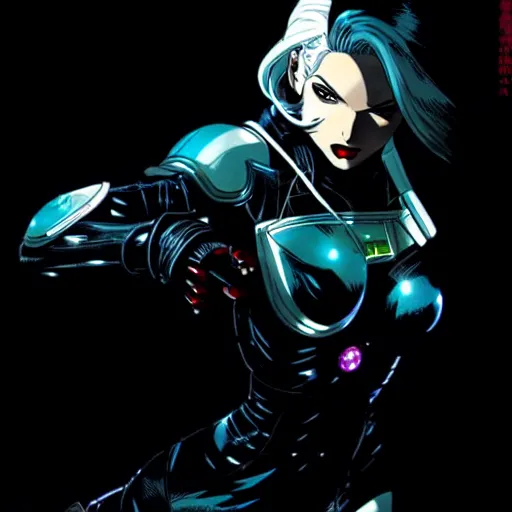 00446-1734156534-woman with white hair, sci-fi suit, art by shirow masamune, art by dario argento.png