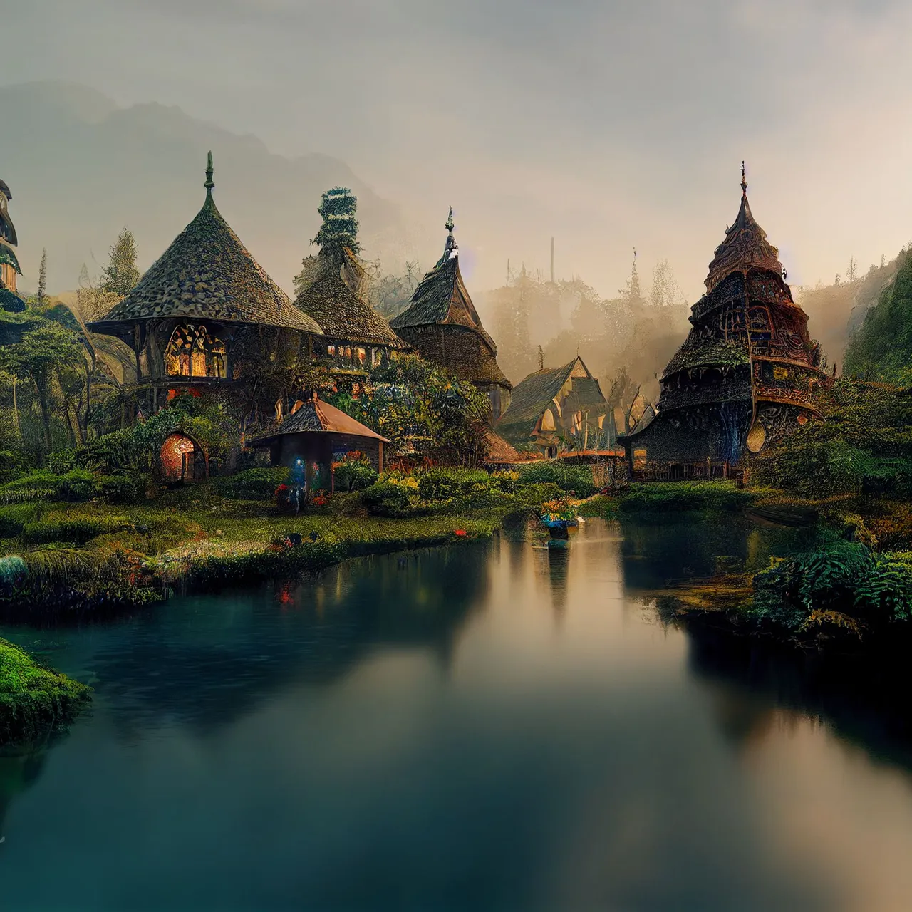 Ed_Privat_An_Elvish_village_with_a_river_and_trees_mythical_dre_7fcead17-8252-45bc-bafa-e642dc4e728e (1).png