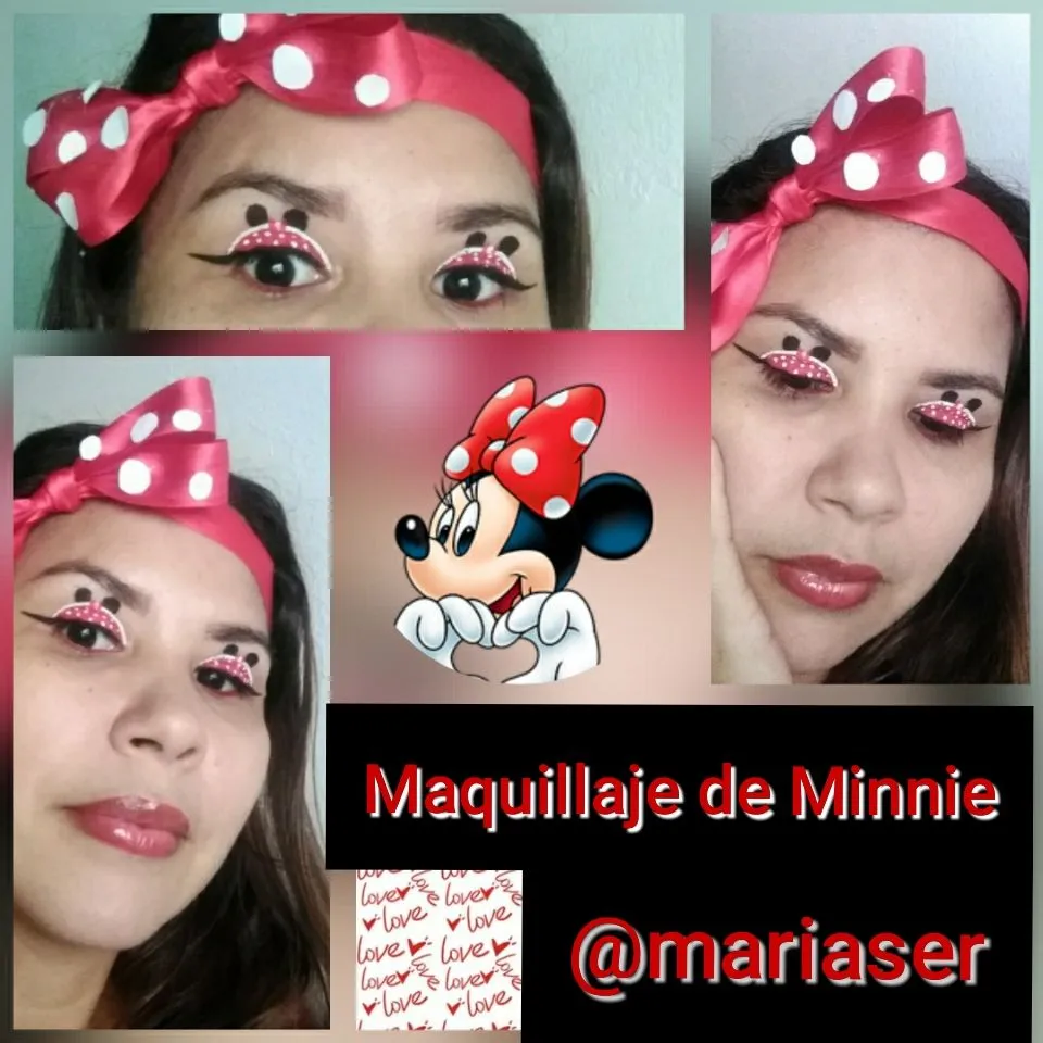 ESP / ENG] Maquillaje inspirado en Minnie de Mickey Mouse // Make..., image size:960x960