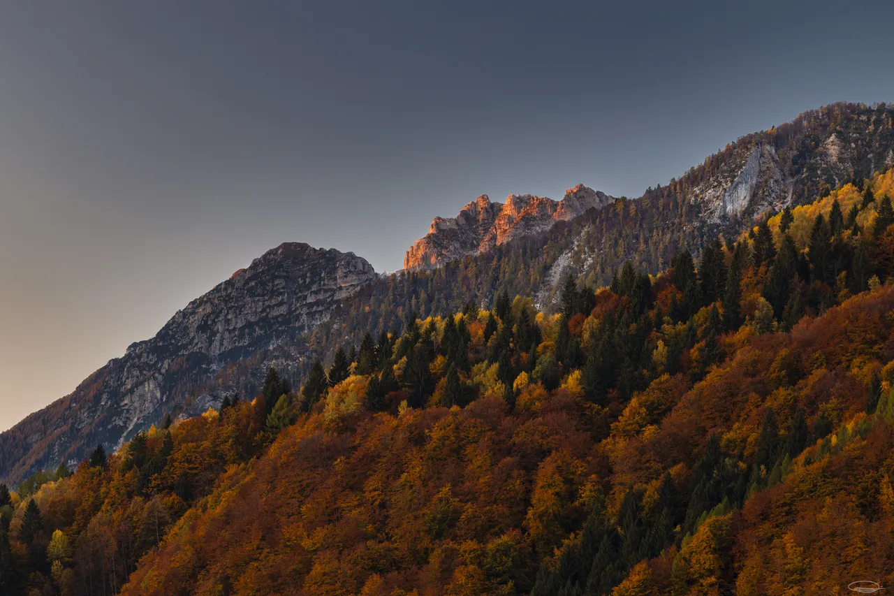 Alpenglow in Italy