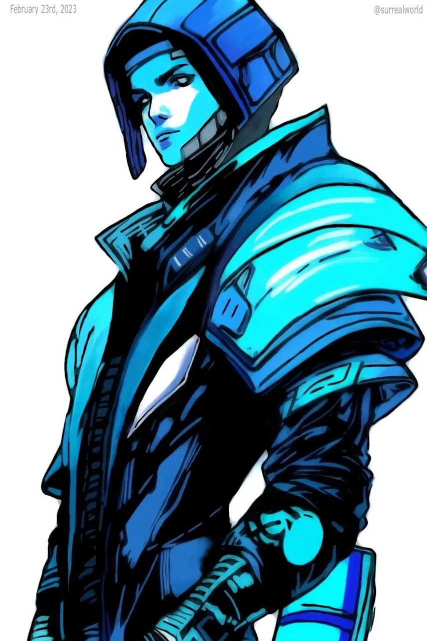 blue cyberpunk soldier digitalart.jpg