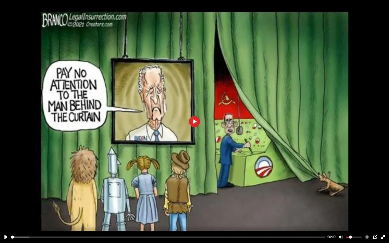Screenshot at 2021-01-29 18:33:36 Wizard of Oz Biden Obama China Curtain Puppet Man Behind Ignore Meme.png
