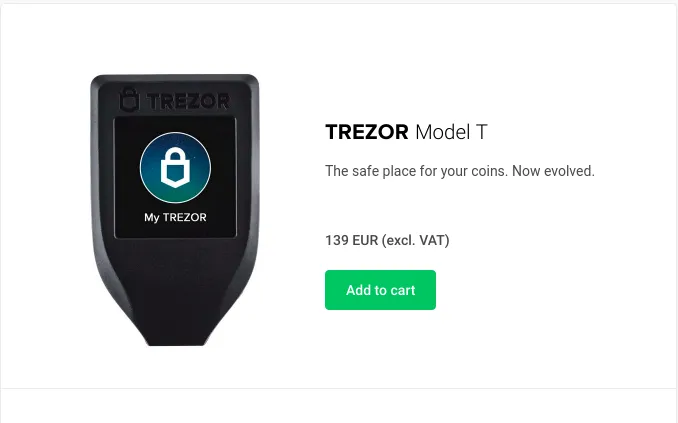 Trezor Model T