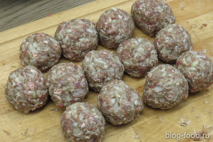Meatballs of lamb in Italian