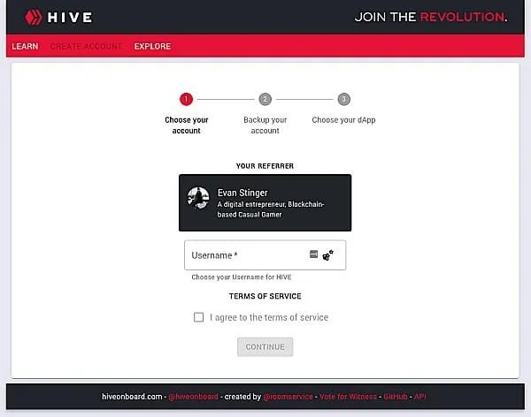 hiveonboard register