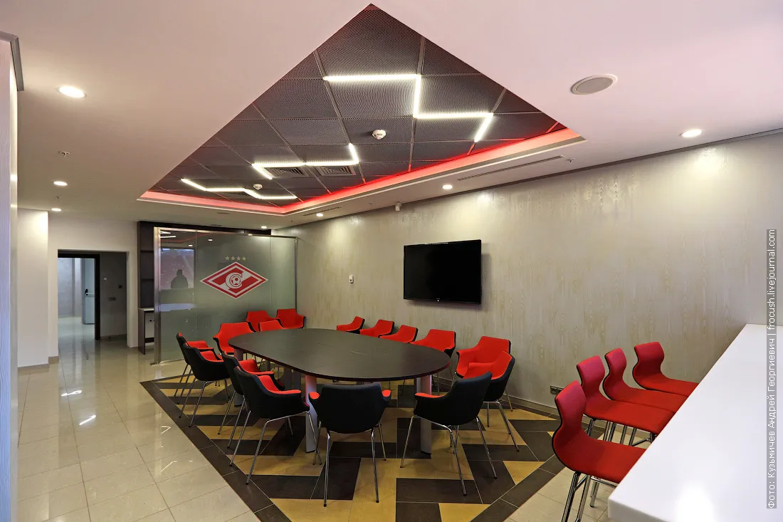 VIP-box interior photo Moscow Spartak Stadium Otkritie Arena