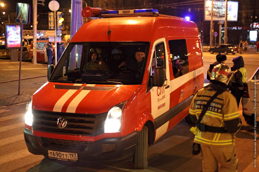 Fire fighting training in the subway